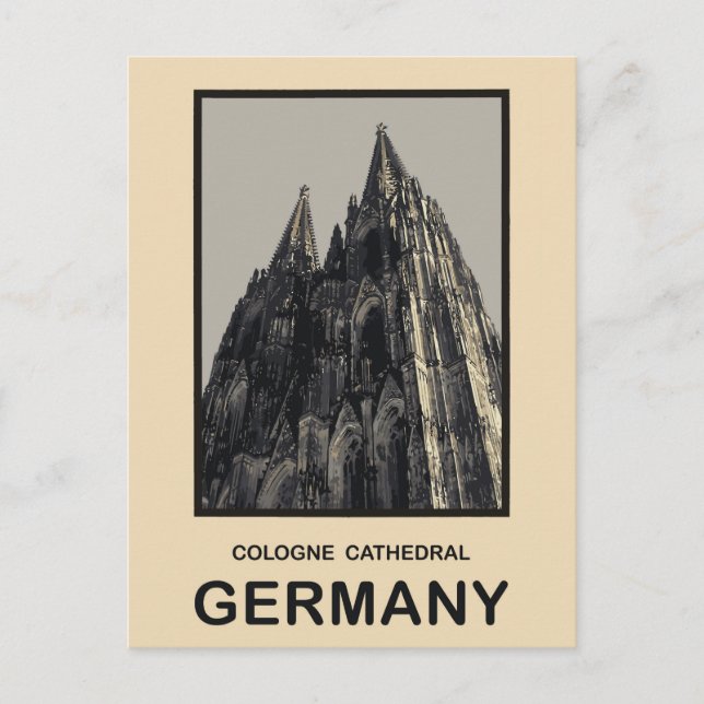 Carte Postale Cathédrale allemande de Cologne (Devant)