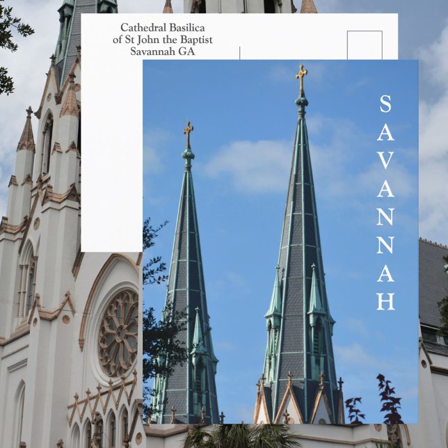 Carte Postale Cathédrale-basilique Saint-Jean-Baptiste de Savann (Créateur téléchargé)