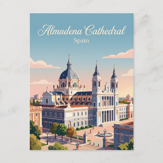 Carte Postale Cathédrale d'Almudena Espagne (Devant)