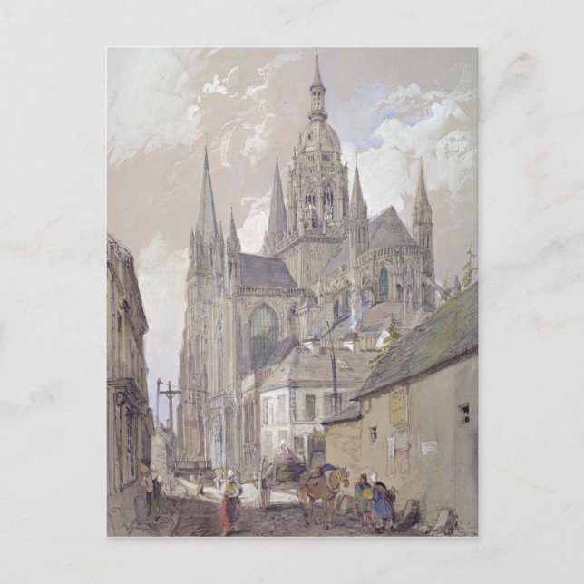 Carte Postale Cathédrale de Bayeux, Vue du sud-est (Devant)