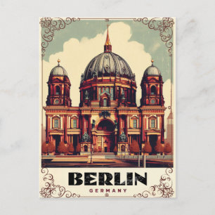 Carte Postale cathédrale de Berlin vintage - église collégiale