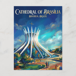 Carte Postale Cathédrale de Brasília Brésil