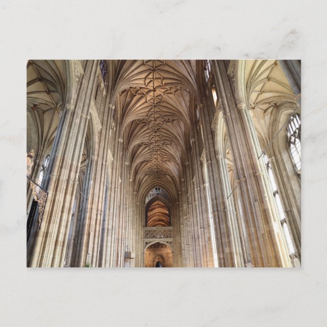 Carte Postale Cathédrale de Canterbury, Kent, Royaume-Uni (Devant)