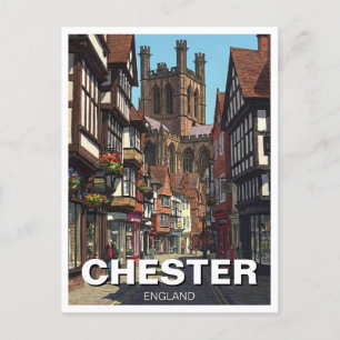 Carte Postale Cathédrale de Chester Angleterre Voyage