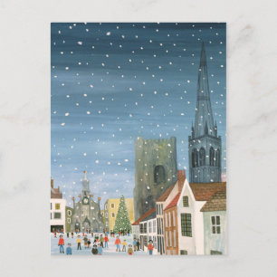 Carte Postale Cathédrale De Chichester Une Scène De Neige