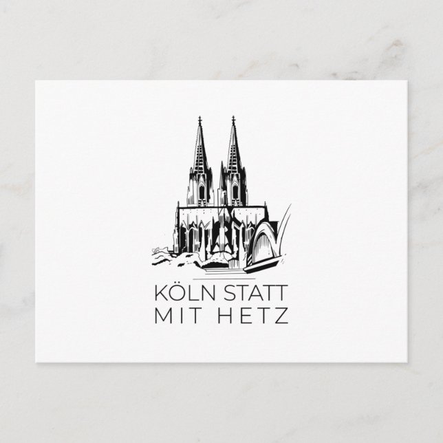 Carte Postale Cathédrale de Cologne (Devant)