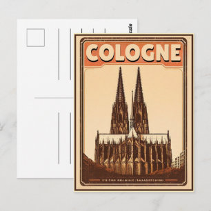 Carte Postale Cathédrale de Cologne, Köln allemagne vacances