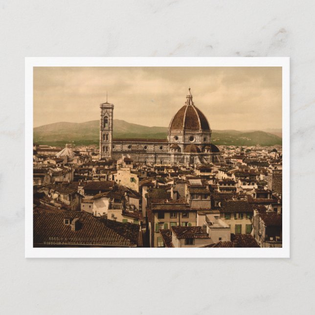 Carte Postale Cathédrale de Florence, Toscane, Italie (Devant)