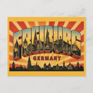Carte Postale Cathédrale de Fribourg-en-Brisgau Allemagne