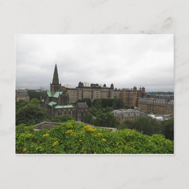 Carte Postale Cathédrale de Glasgow Skyline (Devant)