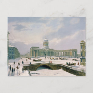 Carte Postale Cathédrale de Kazan, Saint-Pétersbourg