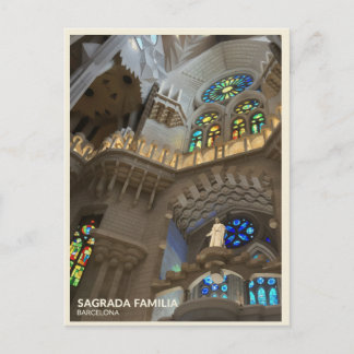 Carte Postale Cathédrale de la Sagrada Familia