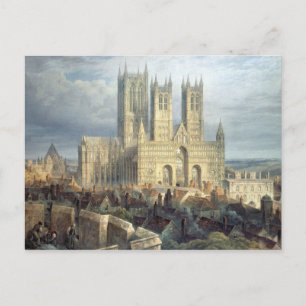 Carte Postale Cathédrale de Lincoln du Nord-Ouest, vers 1850