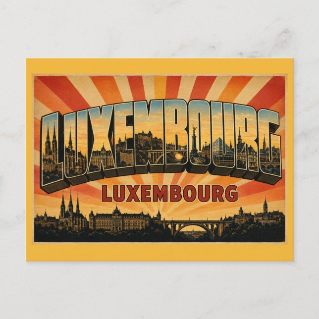 Carte Postale Cathédrale de Luxembourg (Devant)