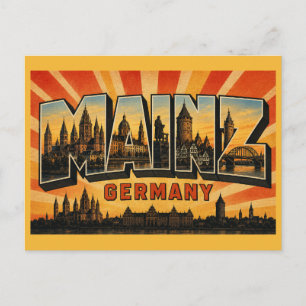 Carte Postale Cathédrale de Mayence Allemagne