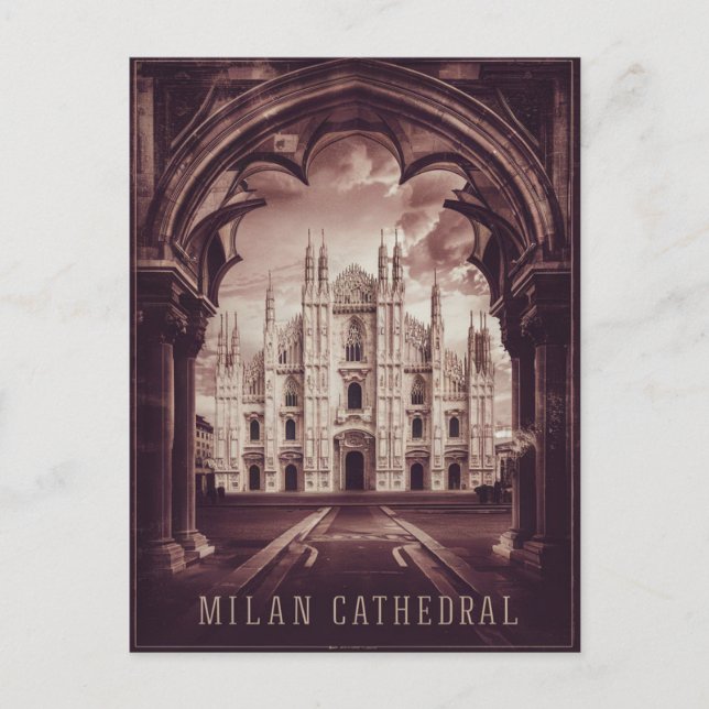 Carte Postale Cathédrale de Milan (Devant)