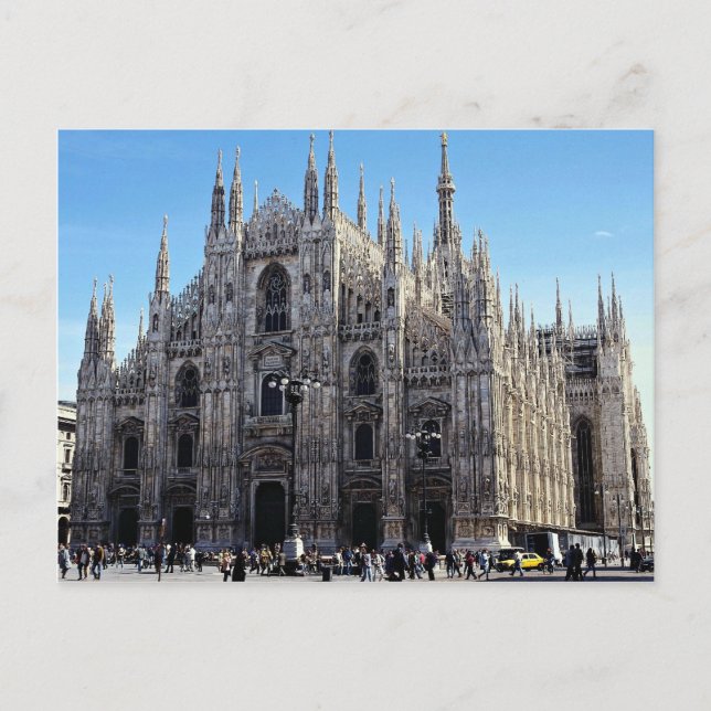 Carte Postale Cathédrale de Milan, Italie (Devant)