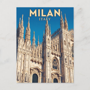 Carte Postale Cathédrale de Milan Italie