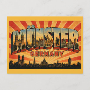 Carte Postale Cathédrale de Münster Allemagne