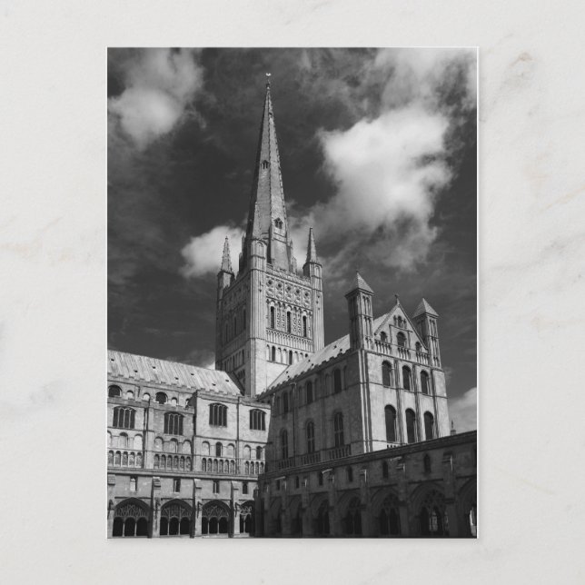 Carte Postale Cathédrale de Norwich, Norfolk, Angleterre (Devant)