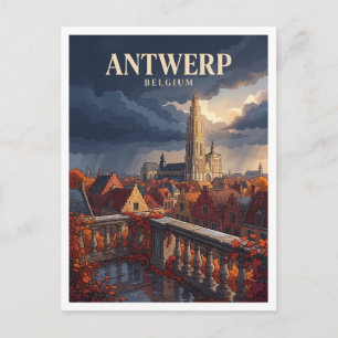 Carte Postale Cathédrale de Notre-Dame, silhouette historique d'
