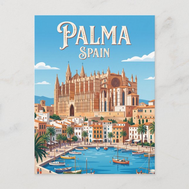 Carte Postale Cathédrale de Palma Espagne (Devant)