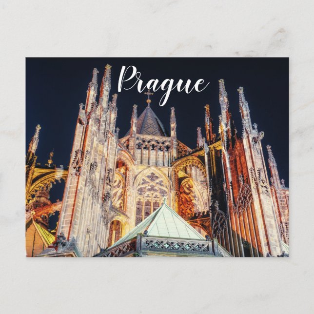 Carte Postale Cathédrale de Prague des Saints Vitus (Devant)