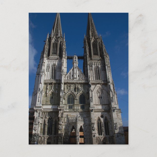 Carte Postale Cathédrale de Ratisbonne (Devant)