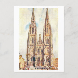 Carte Postale Cathédrale de Ratisbonne vintage