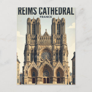Carte Postale Cathédrale de Reims France