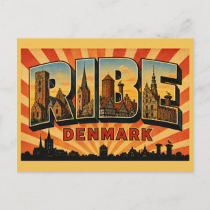 Carte Postale Cathédrale de Ribe Danemark