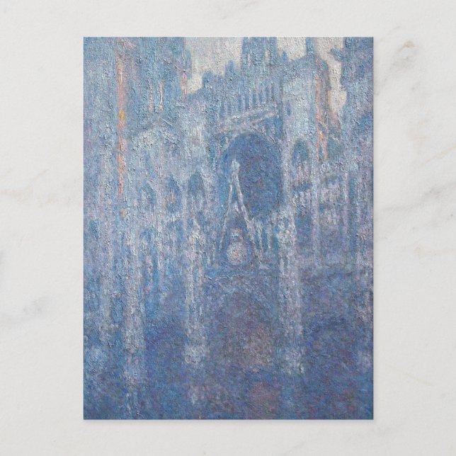 Carte Postale Cathédrale de Rouen, Clair Day par Claude Monet (Devant)