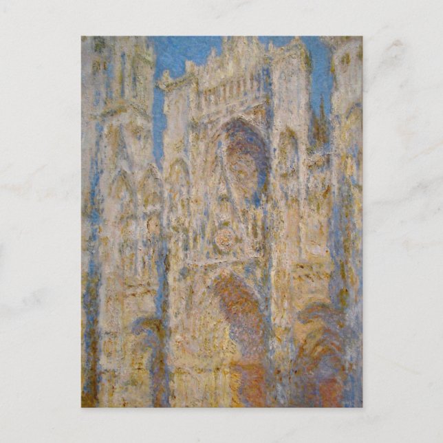 Carte Postale Cathédrale de Rouen, Façade Ouest, Lumière du sole (Devant)