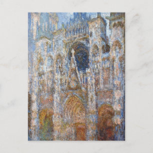 Carte Postale Cathédrale de Rouen, Magie en Bleu par Claude Mone