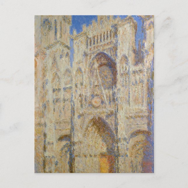 Carte Postale Cathédrale de Rouen, Portail au Soleil par Claude  (Devant)