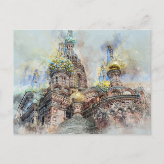 Carte Postale Cathédrale de Saint-Pétersbourg, Russie