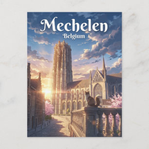 Carte Postale Cathédrale de Saint-Rombaut Belgique