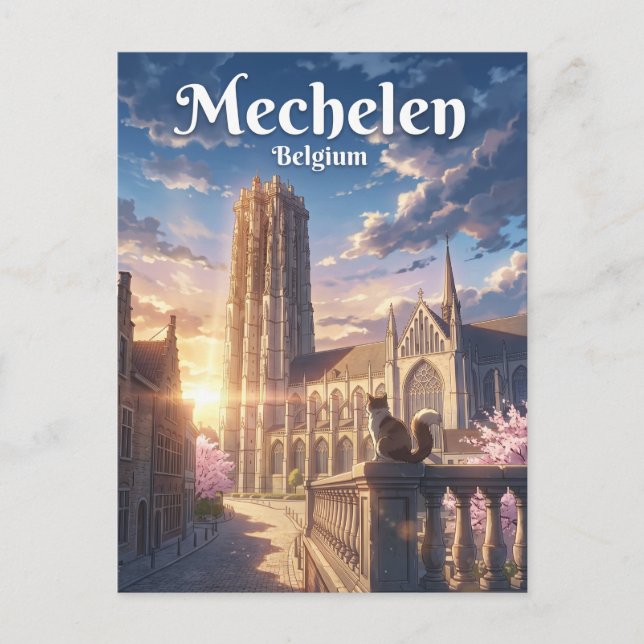 Carte Postale Cathédrale de Saint-Rombaut Belgique (Devant)