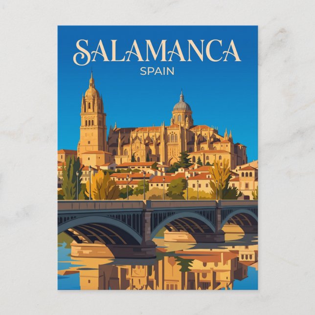 Carte Postale Cathédrale de Salamanque Espagne (Devant)