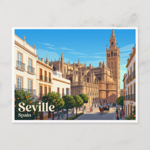 Carte Postale Cathédrale de Séville et Giralda Espagne