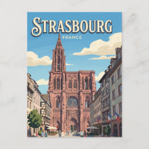 Carte Postale Cathédrale de Strasbourg France