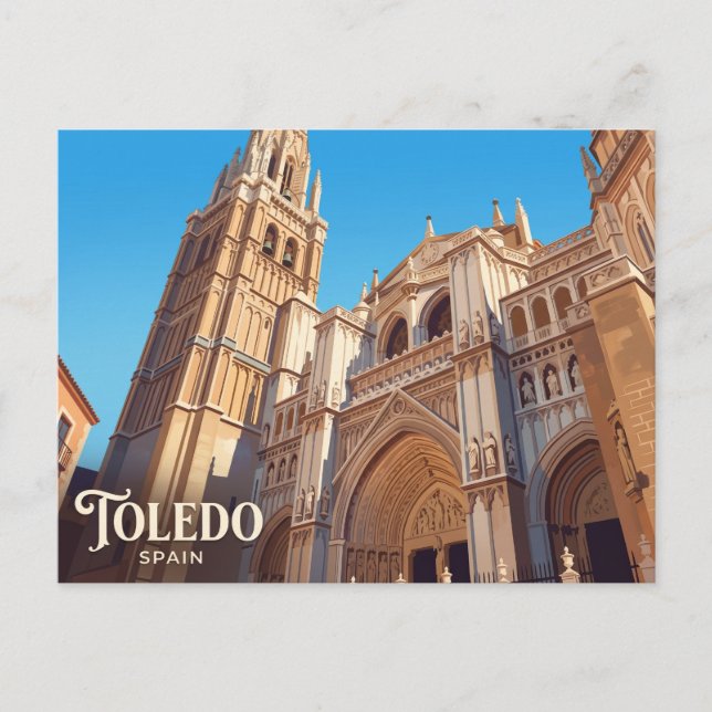 Carte Postale Cathédrale de Tolède Espagne (Devant)