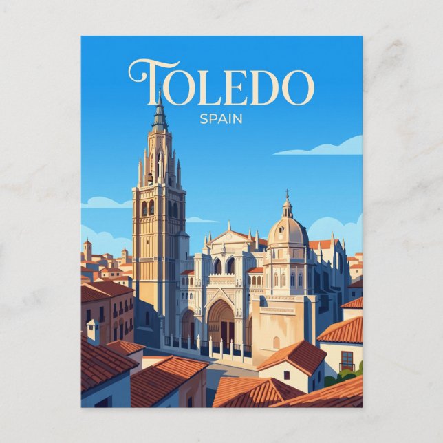 Carte Postale Cathédrale de Tolède Espagne (Devant)
