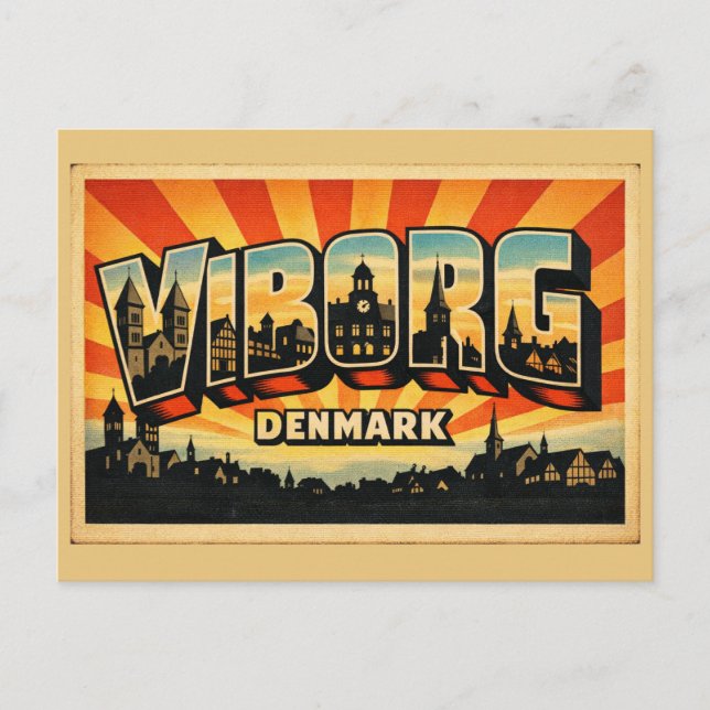 Carte Postale Cathédrale de Viborg Danemark (Devant)