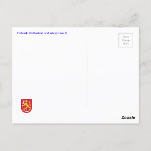 Carte Postale Cathédrale d'Helsinki et Alexandre II