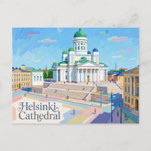 Carte Postale Cathédrale d'Helsinki Finlande