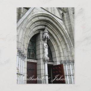 Carte Postale Cathédrale Eglise Jakarta Indonésie