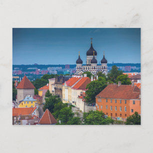 Carte Postale Cathédrale et cityscape   Estonia