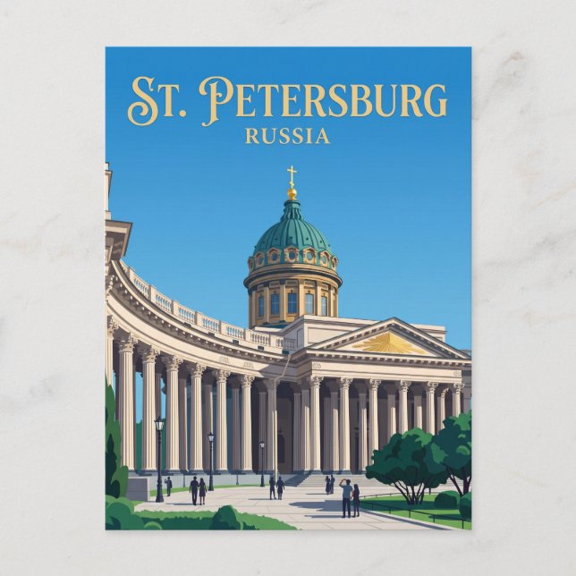 Carte Postale Cathédrale Kazan Russie (Devant)