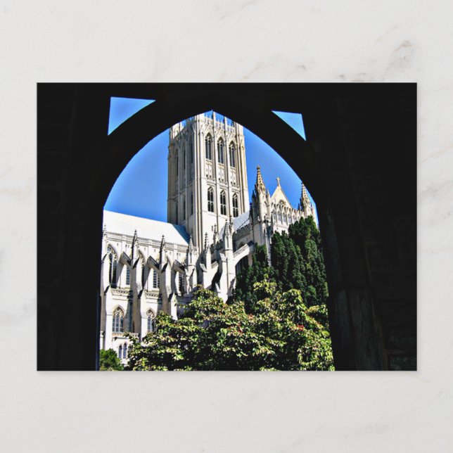 Carte Postale Cathédrale nationale de Washington à travers l'arc (Devant)